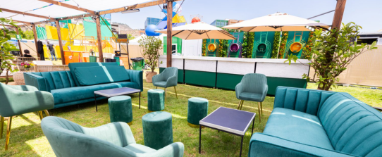 Terraza de la zona VIP